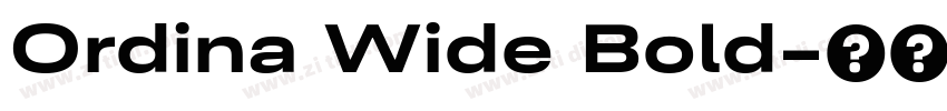 Ordina Wide Bold字体转换